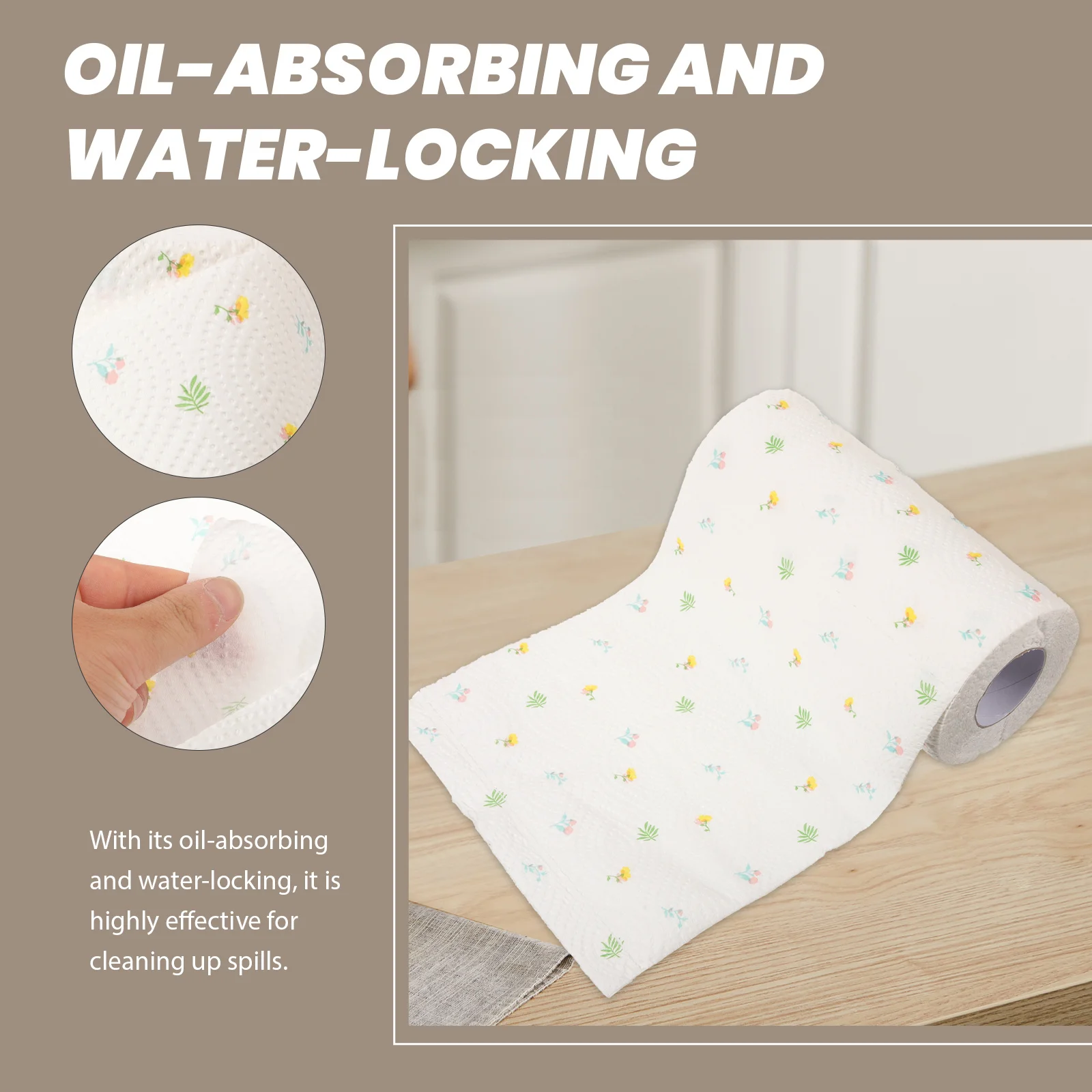 Kitchen Napkin Oil Absorbing Water Locking Versatile Cleaning Gift for Mothers Women Home Use Decoupage Napkins