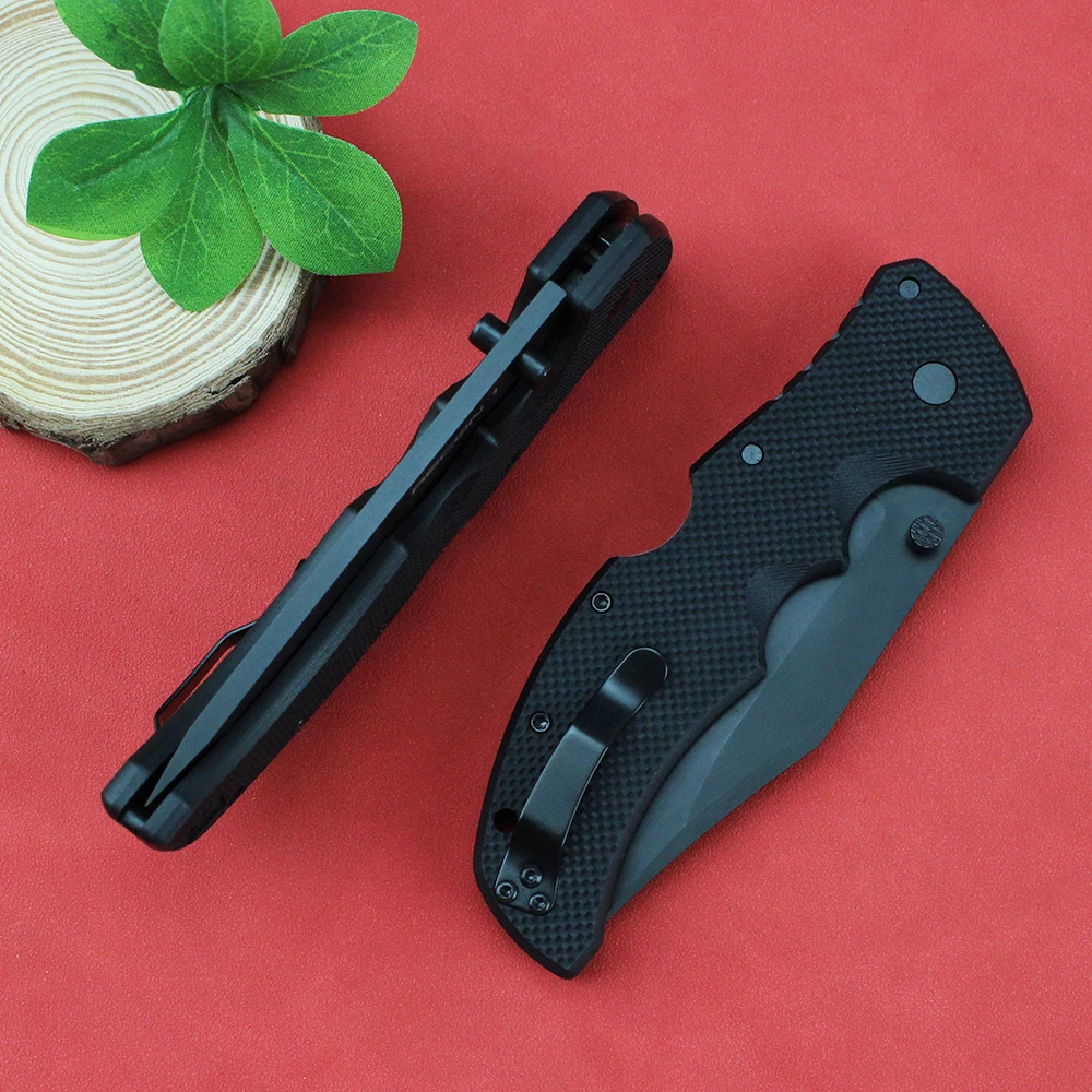 Tactical Tanto RECON 1 Cold Folding Knife AUS10A Steel ​Blade G10 Handle Outdoor Survival Multi Tools Camping Pocket EDC Knives