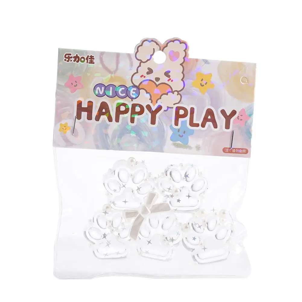 Large Transparent Cat Claw Pinching Joy Simulation Food Tofu Soft Rebound Decompression Prop Release Pinching Joy Squeeze Toys