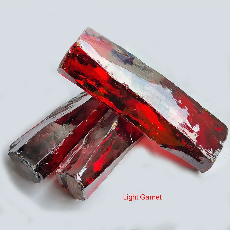 L-Garnet CZ Gemstone Raw Material Synthetic CZ Rough Gemstone Uncut Garnet Color Cubic Zirconia Raw Material