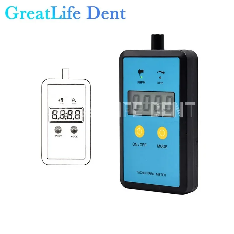 

GreatLife Dent Dental High Low Speed Measuring Device Tachometer Handpiece Handpiece Tachometer Speedometer