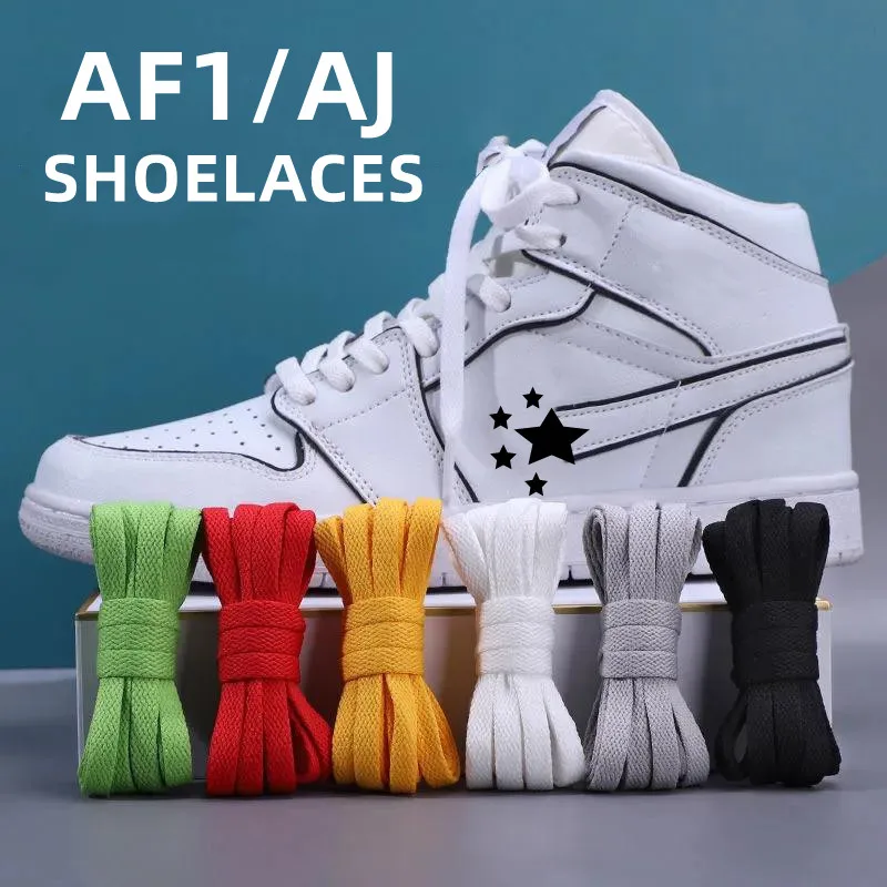 1 Pair 36Colors Air Force One Shoelaces for Sneakers Flats Classic AF1/AJ Sports Shoe laces Men Women Children Casual Strings