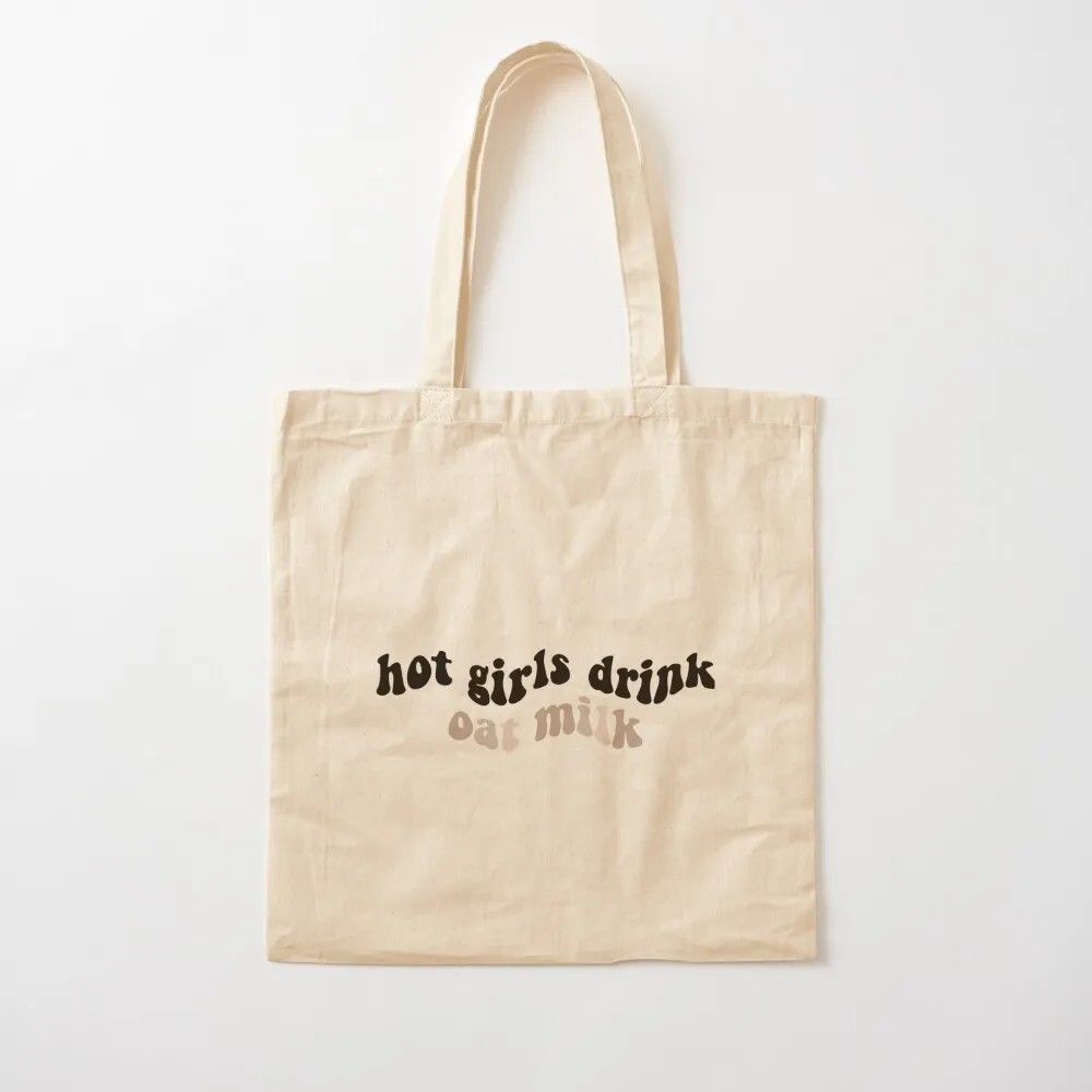 

hot girls drink oat milk Tote Bag Women's bags shopping trolley bag Portable shopping bag Women's handbag Canvas Tote