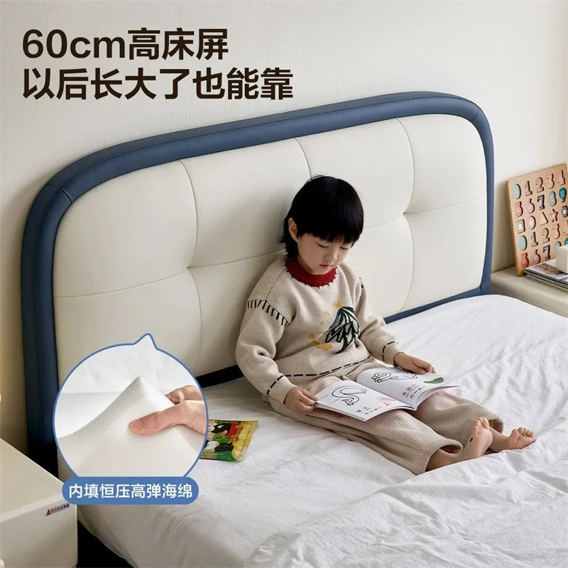 Piccolo appartamento letto singolo, piccolo appartamento camera da letto principale letto grande, camera da letto domestica in pelle artistica