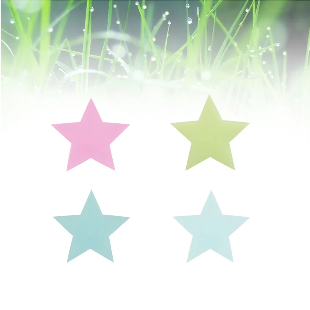 

100Pcs Glow in Dark Wall Stickers Luminous Star Shape Fluorescent Home Decor Decals for Nursery Window Door Glass Decoration