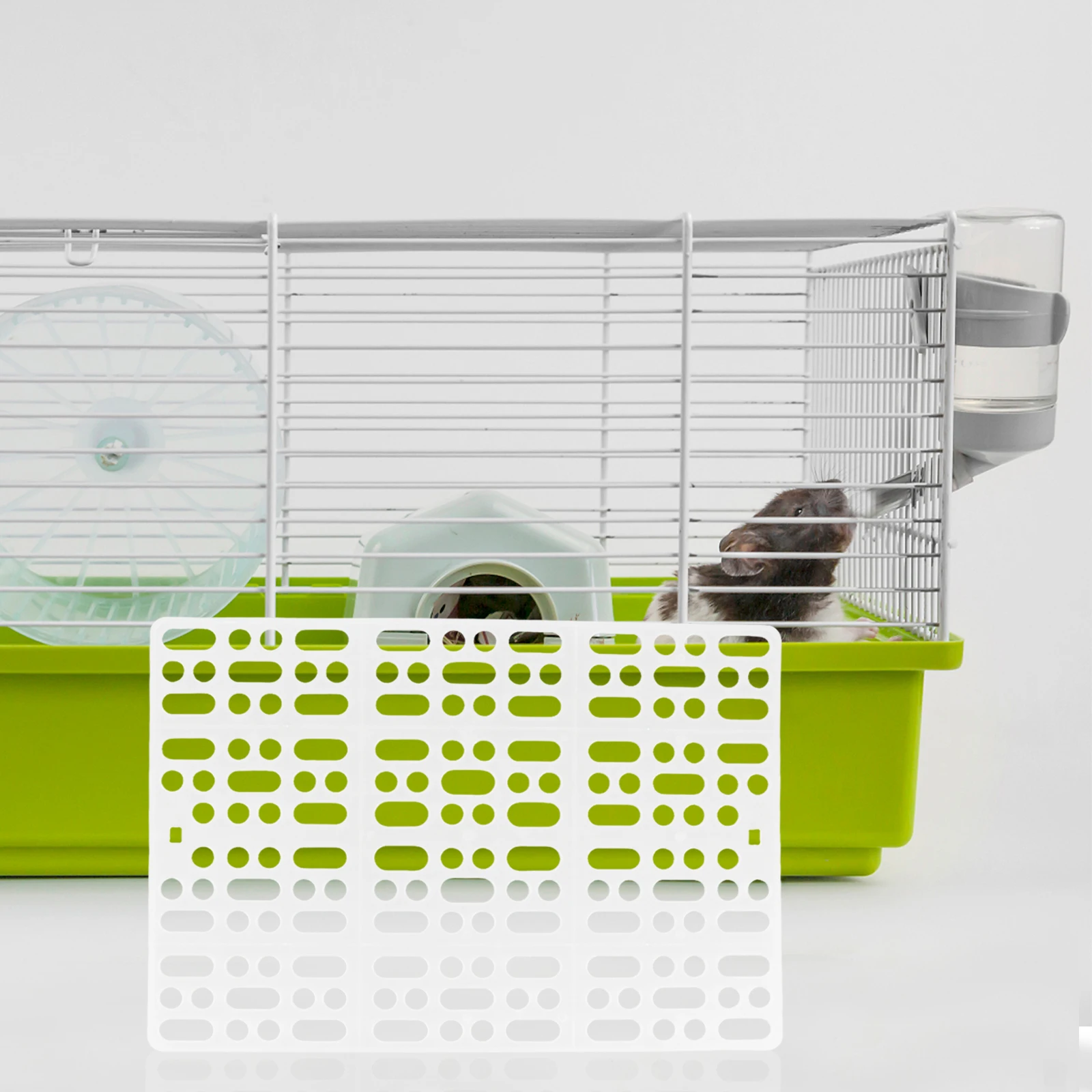 

3pcs Bunny Mat Plastic Grid Pet Nest Floor Cushion 13.1X9.4X0.2Inch Mesh Feet Pad For Rabbits Chinchillas Guinea Pigs Durable