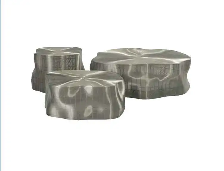 Designer high-end stainless steel coffee table personalized creative woven tea table