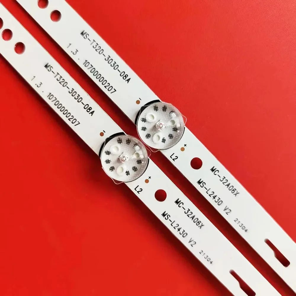 4/20 قطعة LED شريط إضاءة خلفي MS-T320-3030-08A MC-32A06X MS-L2430 V2 32A/3210 JS-ME32M106ED.908L MC-32A3291