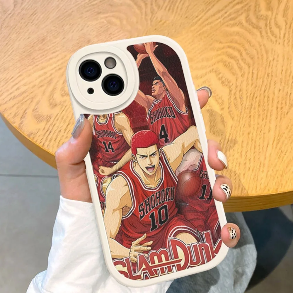 Japan Comic Slam dunk Sakuragi Phone Case Hard Leather For iPhone 14 13 12 Mini 11 14 Pro Max Xs X Xr 7 8 Plus Fundas