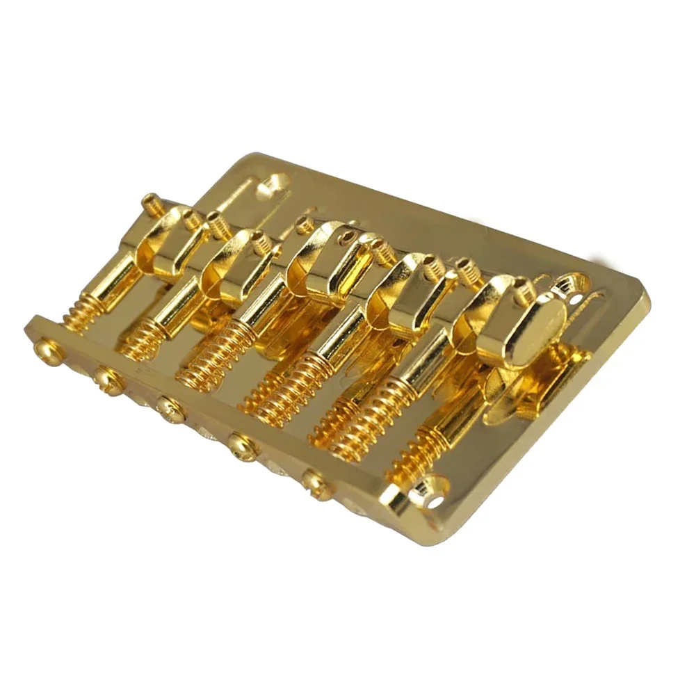 5-String Hardtail Bass Bridge Guitar Saddles Zinc Alloy Electric Bass Parts 87x57x16mm Musical Instrument Guitar Accesseries