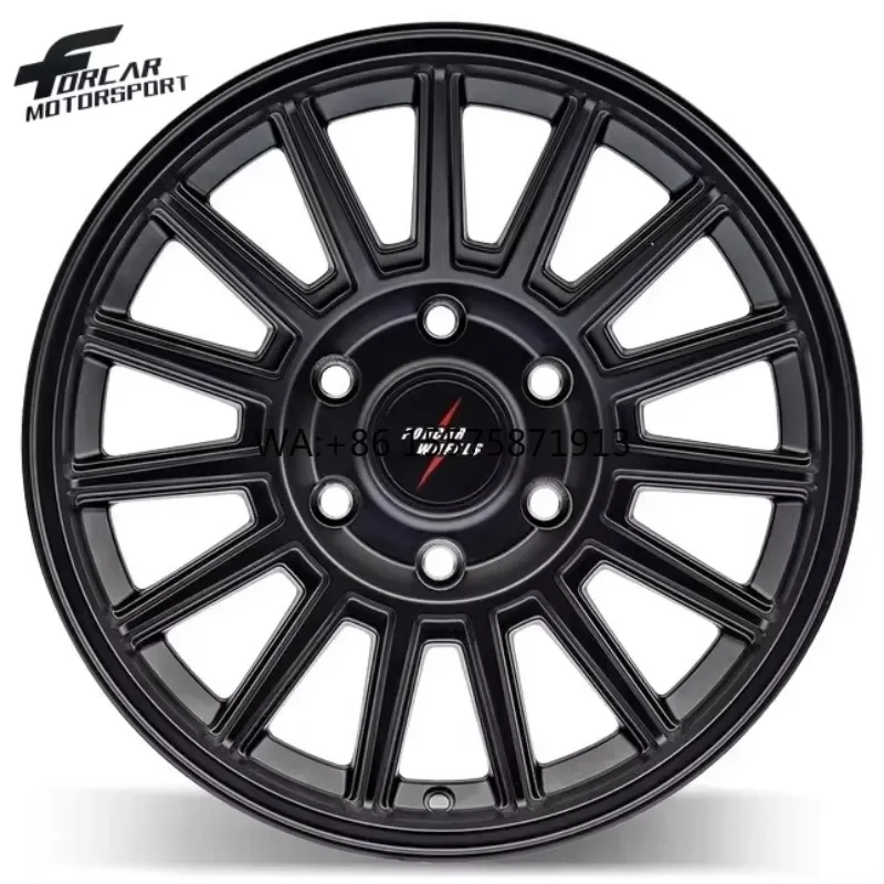 

High Quality Gloss Black Made in China SUV Lightweight One-Piece Passenger Car Forcar Motorsport Aluminum T6061 Wheels Rims
