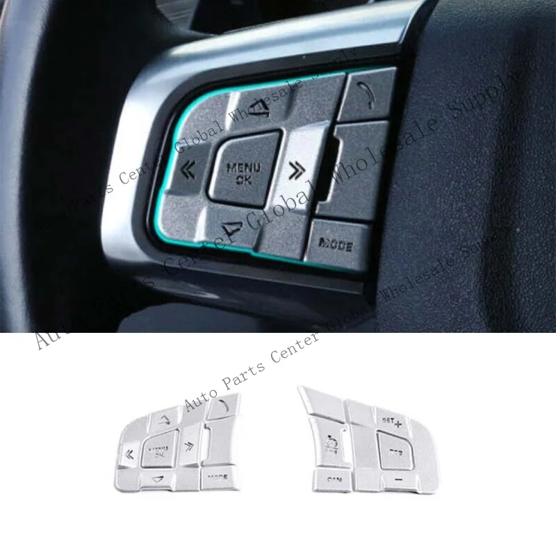 L+ Control Sticker Trim 14-23 For Jaguar F-TYPE Alloy Steering Wheel GL Silver