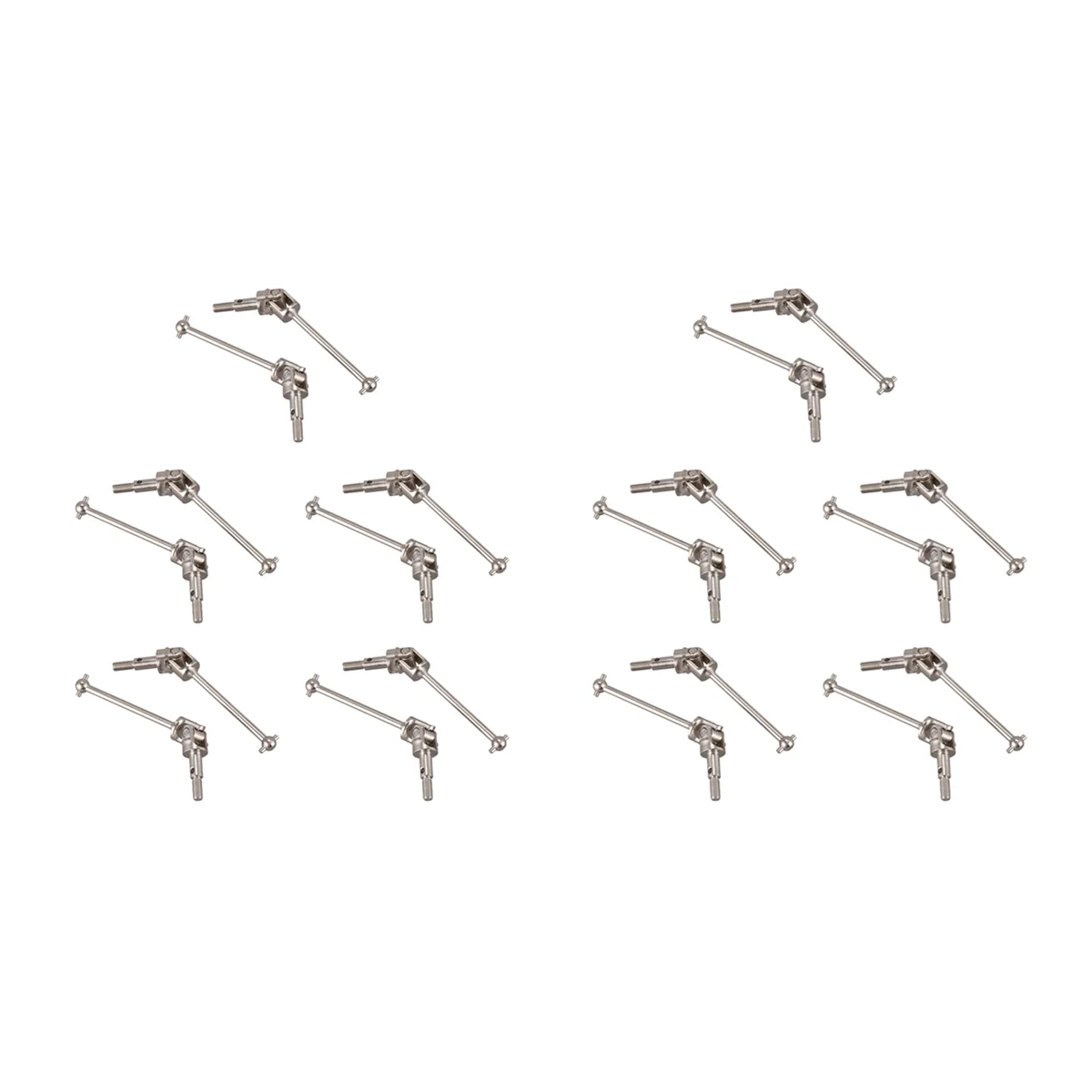 

A44U For 1/10 Parts Upgrade 122015 20PCS Aluminum Universal Drive Joint Shaft for for 94122/94101/94102 RC Car Parts