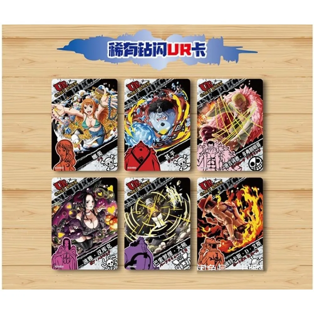 Anime One Piece Card Collection pour enfants, Luffy Zoro, ACE Top War Chapter Game, Tading Gold Plated Diamond Flash Card, Surprise Gift