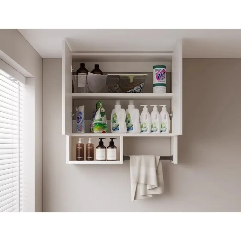 Honeycomb aluminum whole board hanging cabinet balcony washing machine cabinet locker bathroom wall cabinet