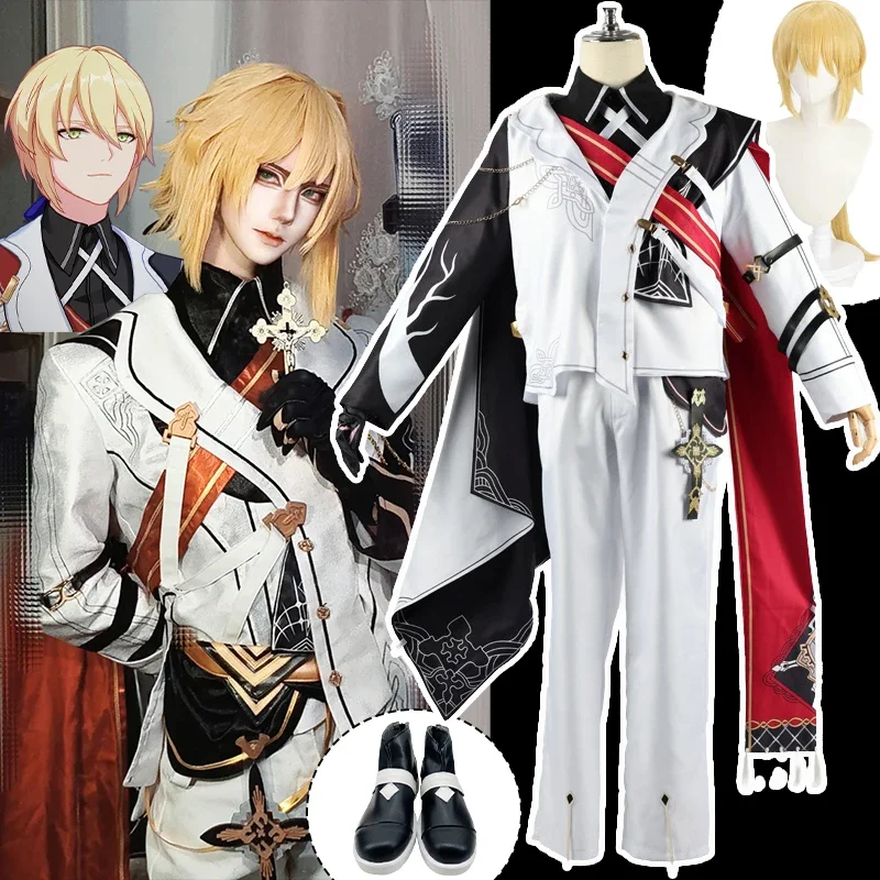 

CosplayOtto Apocalypse Cosplay Game Honkai Impact 3 Costume xs-2xl Handsome Uniform Man's Anime Outfits Wig Shoes Prop Role-play