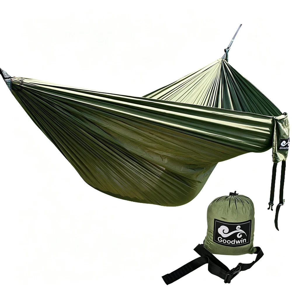 260cm Portable Nylon Parachute Fabric Single and Double Size Outdoor Camping Hiking Garden Hammock