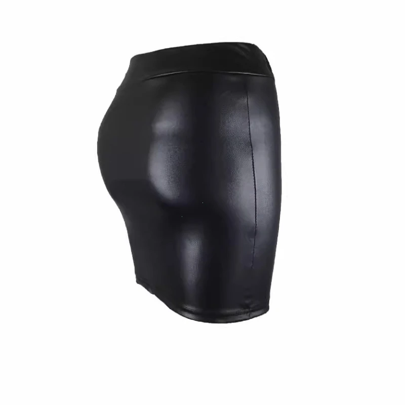 Leather Matte Slim Mini Sexy Fashion PU Hot Short High Waist Skirt Korean Nightclub Streetwear Wholesale Clothes
