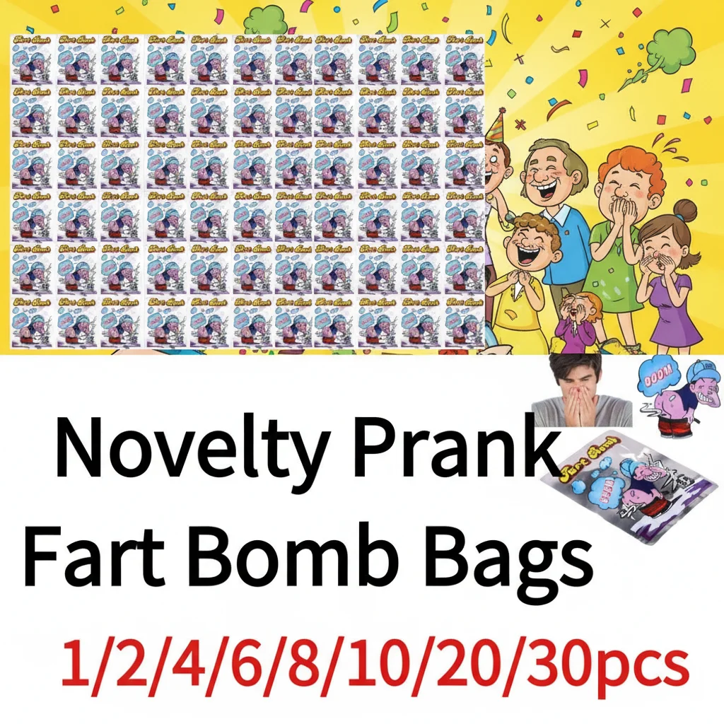 

1-30PCS Funny Fart Bomb Prank Bags Novelty Smelly Stink Bag for Jokes Pranks & Entertainment for April Fools' Day Parties Gift