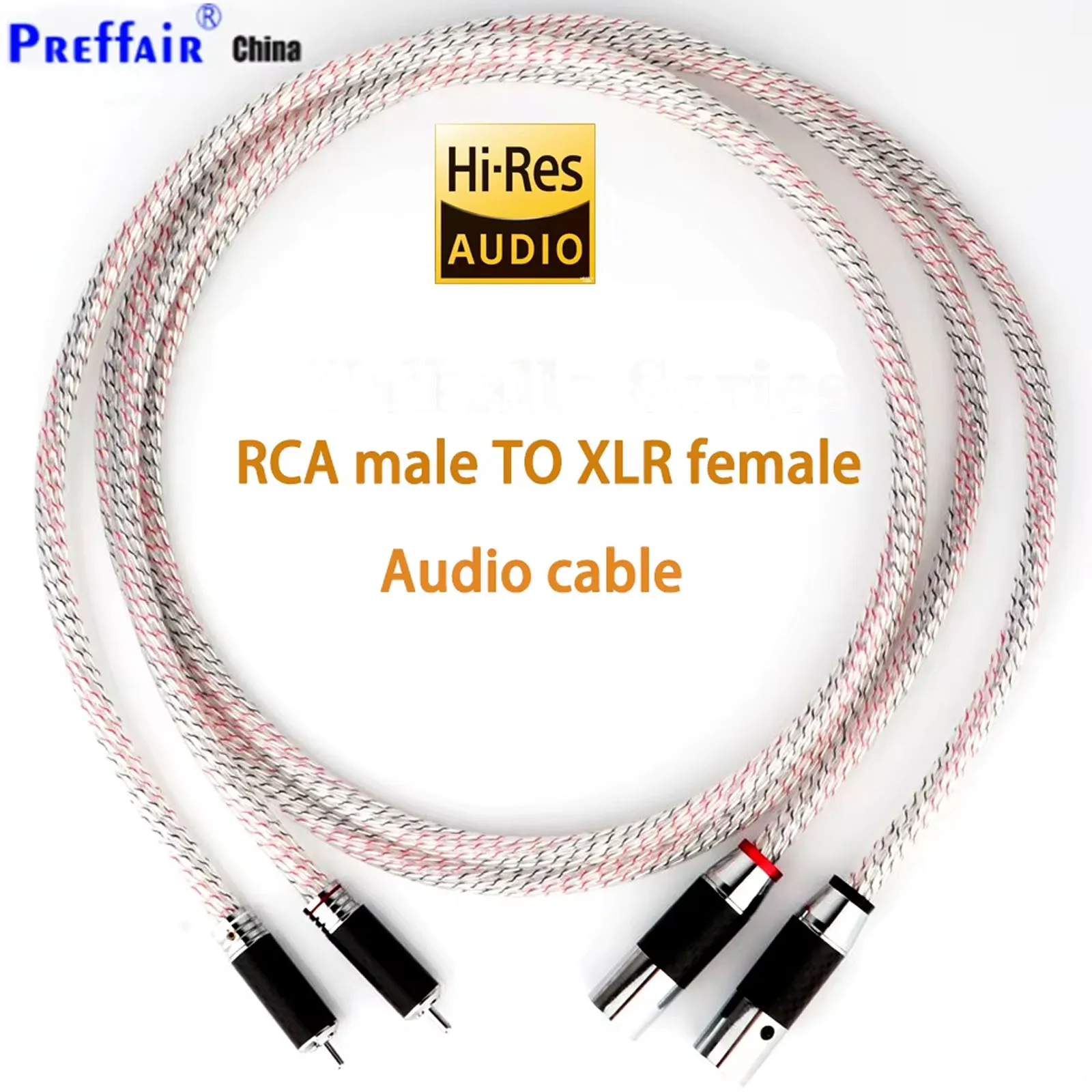 

hifi XLR Cables RCA to XLR Male Female Audio Cable Amplifier CD Audio interconnection Cable With Carbon Fiber Plug