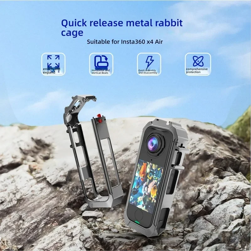 

Aluminum Alloy Protective Case for Insta360 X4 Air Camera Camera Frame Protective Accessories