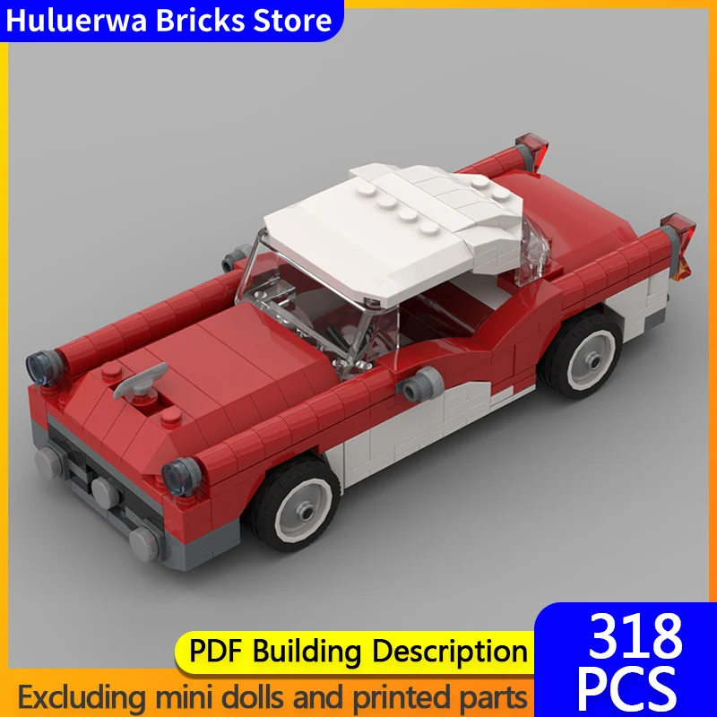 

Speed Racing Car Model MOC Building Bricks Century Luxury Sedan Modular Technology Gifts Holiday Assemble Children Toys Suit