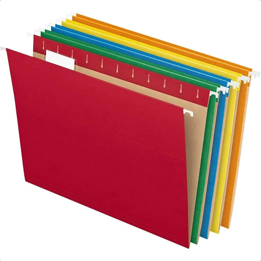 

Hanging File Folders Letter Size Assorted Colors 1 5Cut Adjustable Tabs 25 Per Box 81663