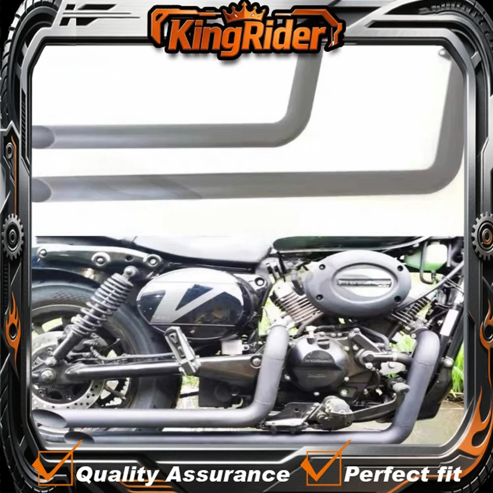 【Supreme quality】For HYOSUNG GV300s gv300s gvs300 300gvs motorcycle modified exhaust pipe modified retro horseshoe sound