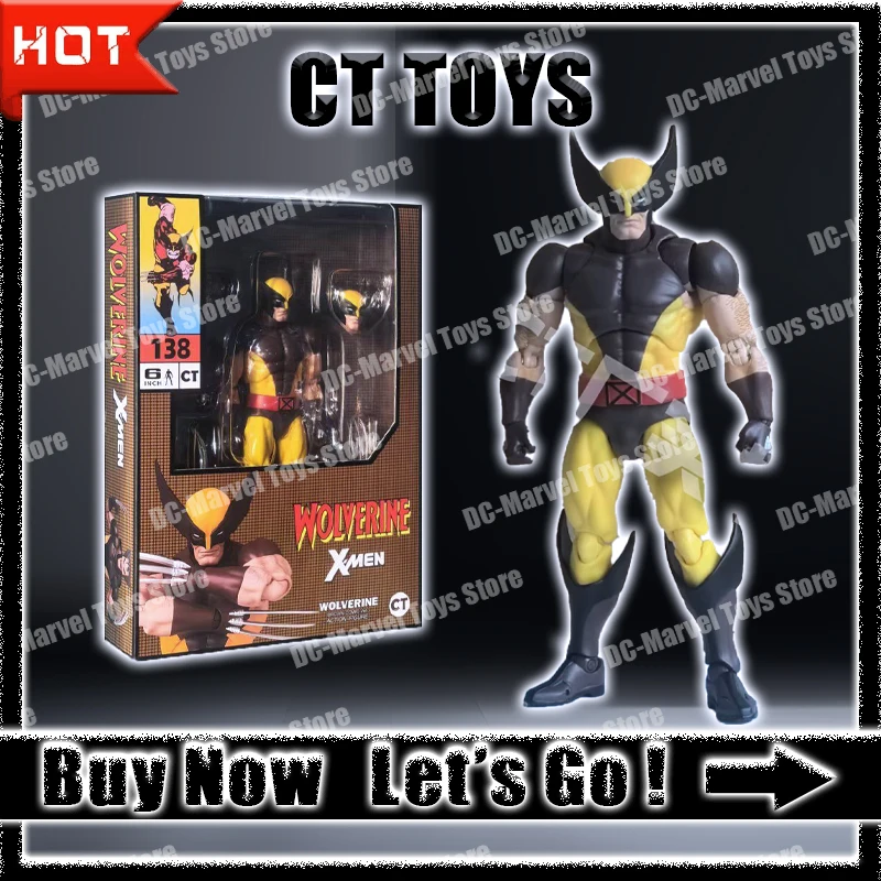 In Stock Ct Toys Wolverine Mafex 138 Anime Action Figure Logan Deadpool 3 Movie Figures Model Doll Christmas Birthday Toys Gifts