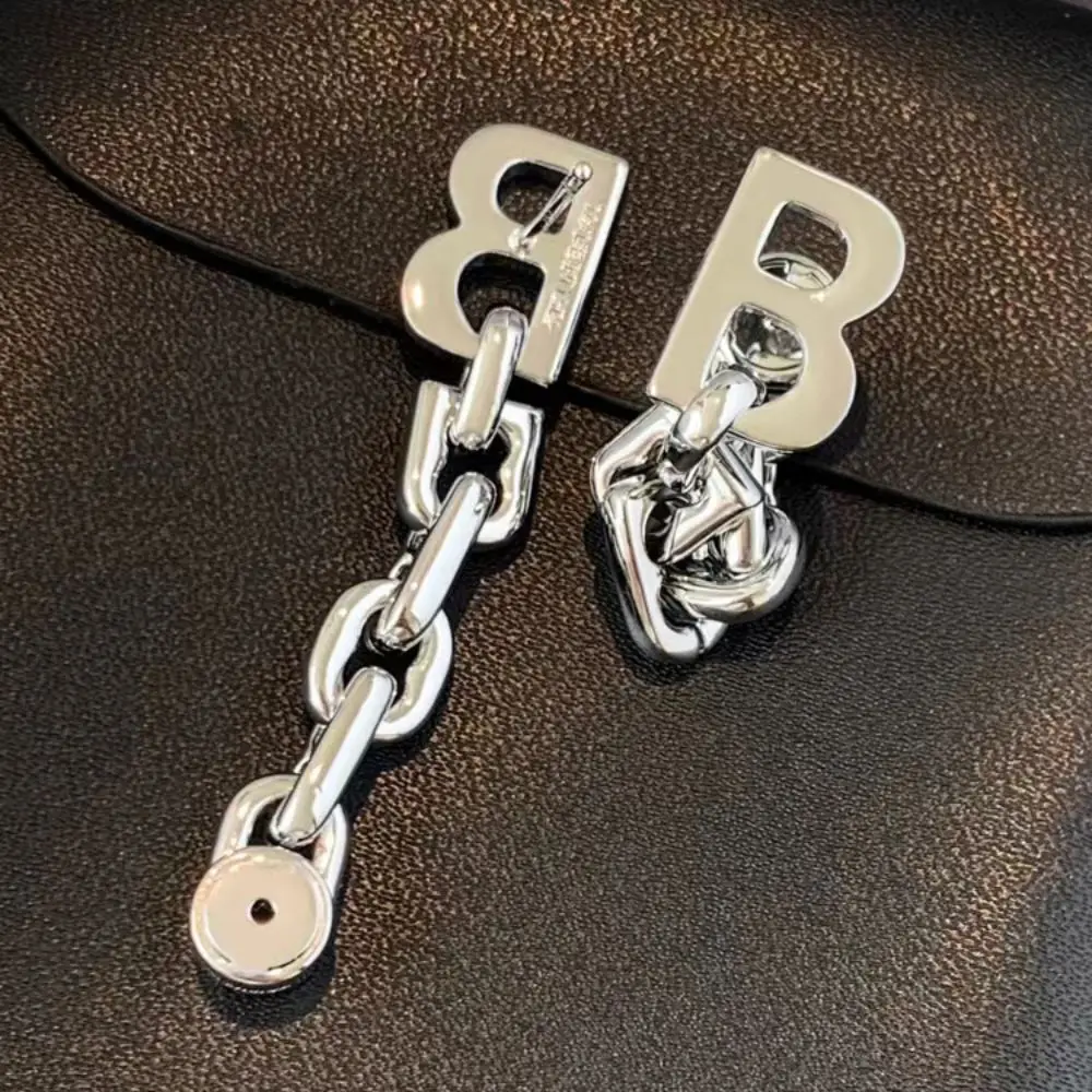 

Damo Stud Earrings Letter B Chain Chunky Earrings Woman Stainless Steel Jewelry Piercing Designer Luxury Jewelry New In Earrings