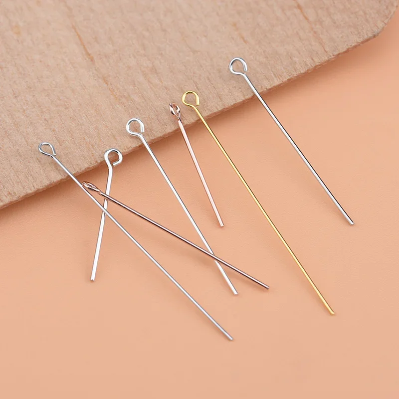 10pcs 925 sterling silver Nine Words Needle Fit Earrings Bracelets Necklaces Beads Connector Accessories Diy Jewelry Making