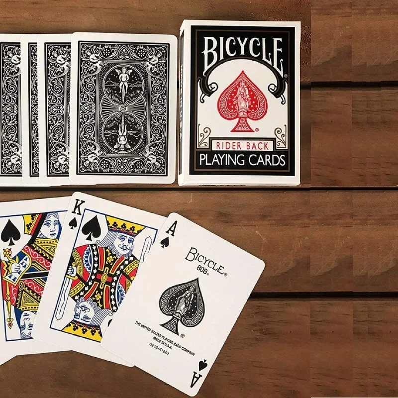 Bicycle Rider Back Black Playing Cards Standard Deck USPCC Poker Magic Card Games Magic Tricks Props for Magician