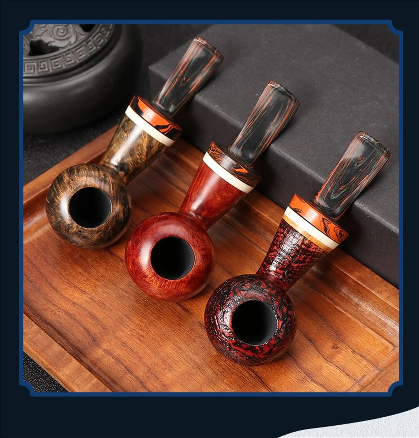 Shinanmu Men Tobacco Pipe Is Purely Handmade Traditional And High End Curved Shinanmu Pipe