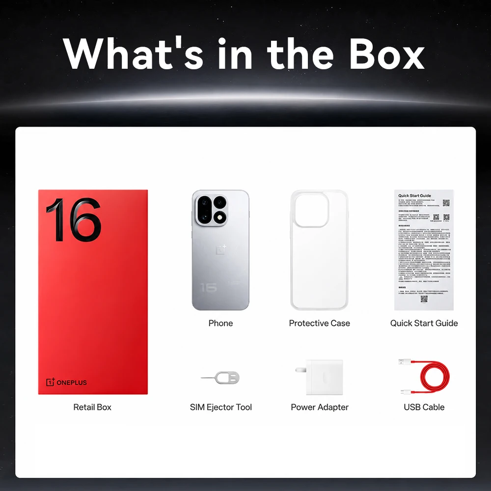 OnePlus 16 Chinese Version 5G Smartphone 6.78"185Hz AMOLED 9000mAh Battery 100W SUPERVOOC Snapdragon 8 Elite Extreme Gen 6 IP69K