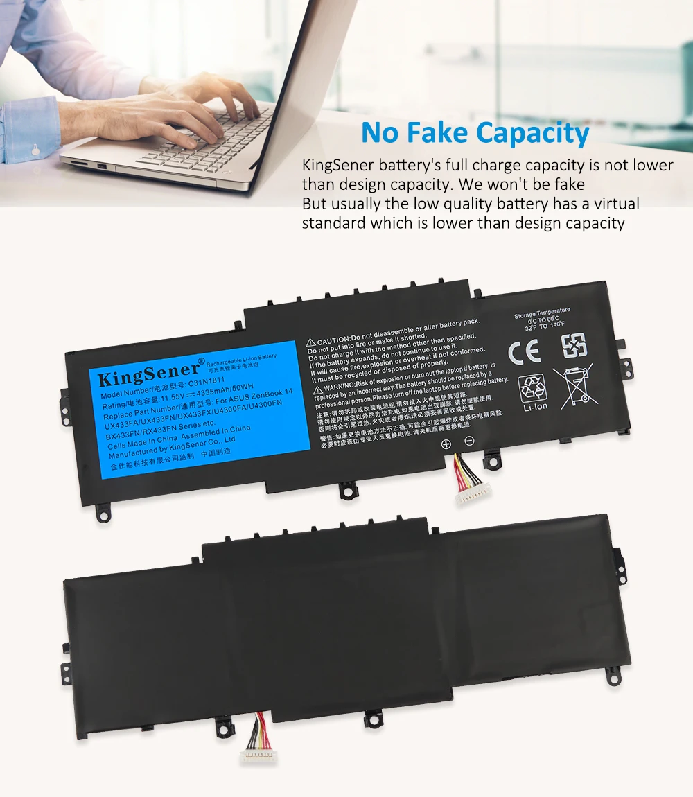 Kings ener c31n1811 laptop akku für asus bx433fn UX433FN-2S für zenbook 14 ux433f UX433FA-A5046R 0b200-03080000 4335mah