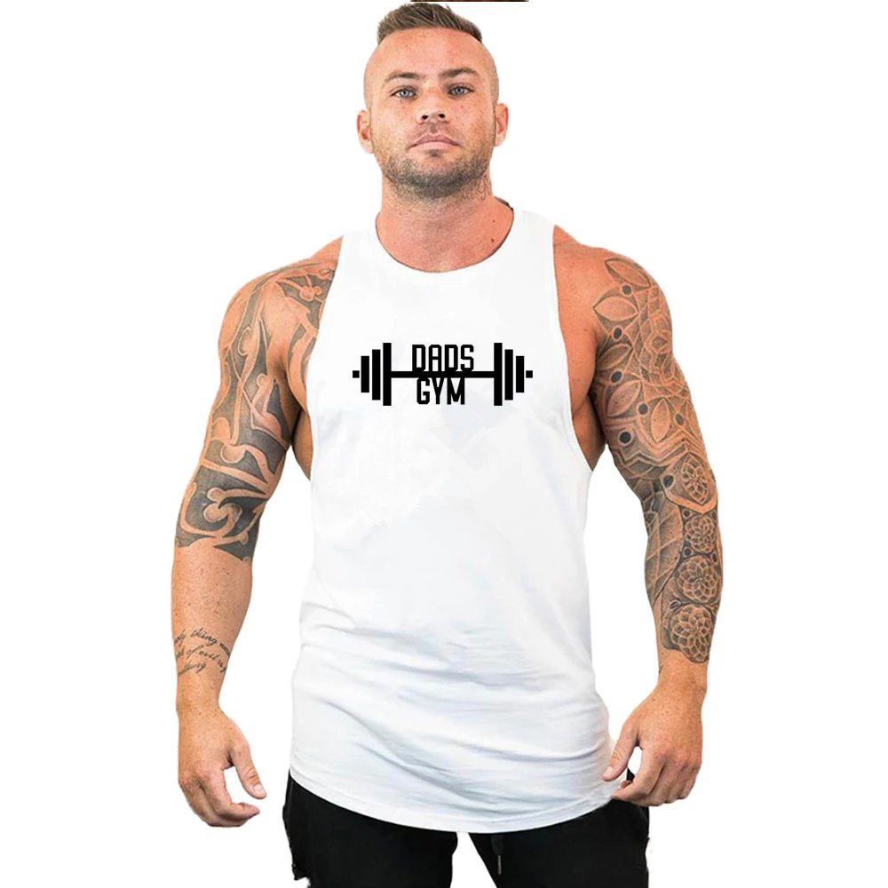 New No.23 Gym Tank Top Sports Brand Cotton Sleeveless Shirt Casual Fashion Fitness Stringer Tank Top Men bodybuilding Clothing