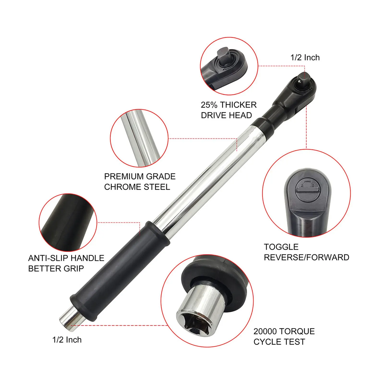 ประแจขยาย 5 หัวแปลง ประแจขยายแบบออฟเซ็ต หมุนได้ทั้งซ้ายและขวา ใช้งานได้หลากหลาย สำหรับงานติดตั้งในรถยนต์ ท่อประปา เฟอร์นิเจอร์