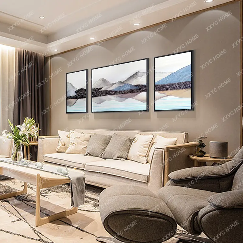 

Living Room Decorative Painting Nordic Decoration Landscape Painting Modern Minimalist Sofa Background Wall Mural