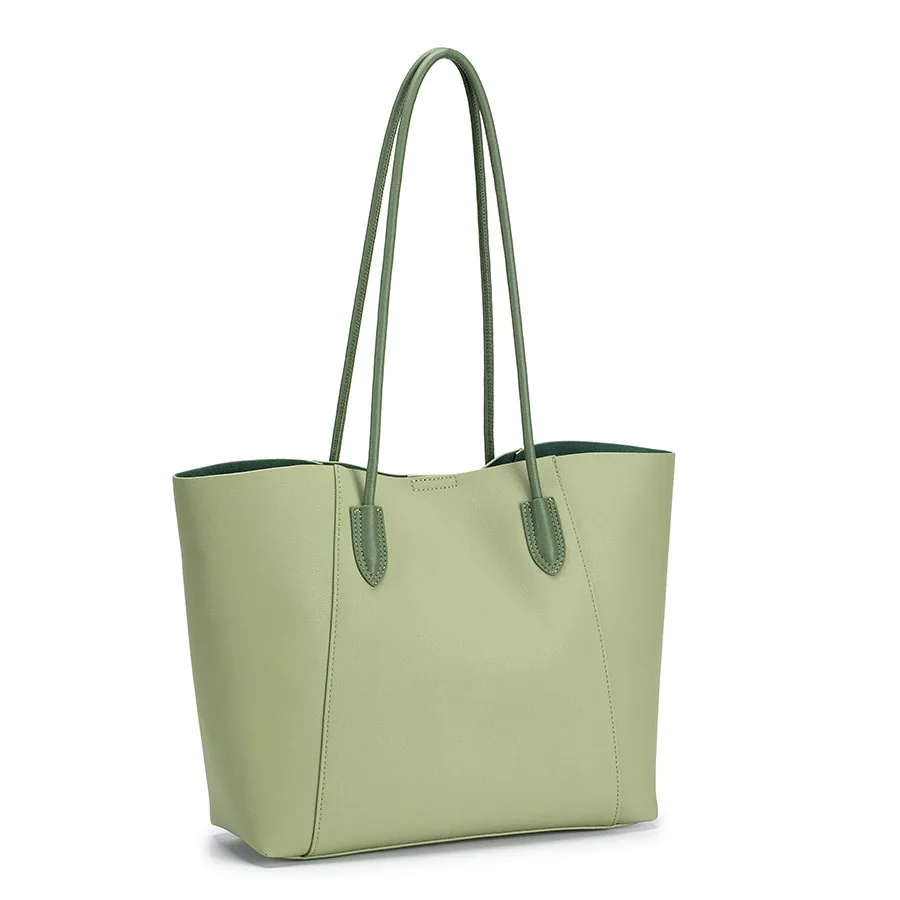 

Большая композитная сумка из натуральной кожи, модная женская сумка из коровьей кожи, новинка 2025 года, повседневная сумка на плечо из натуральной яловой кожи