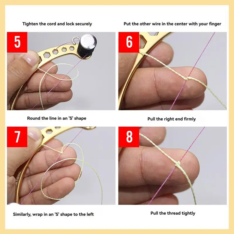 

FG Knotter Hand Knotting Machine Knot Leading Wire Connect Ocean Fishing For Outdoor Fishing Knot Winding Tool Silver