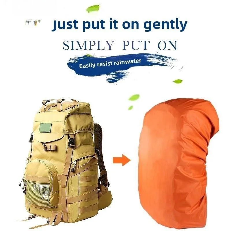 Outdoor Hiking Backpack Dustproof Raincover Wheelbarrow School Bag Cover Bicycle Mud Bag Elderly Men's Double Shoulder Bag