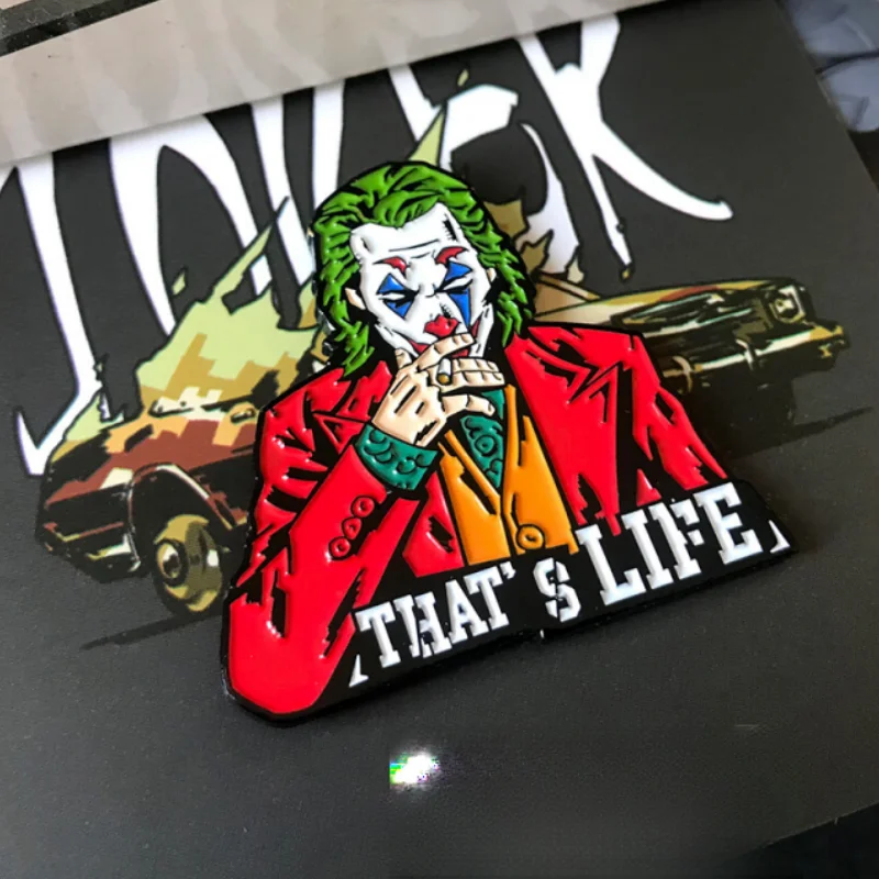 Joker Goku Batman Broche, Acessórios para filmes, Distintivo Palhaço Original, Mochila, Presentes de Natal, Estilo Instagram, Alta Qualidade