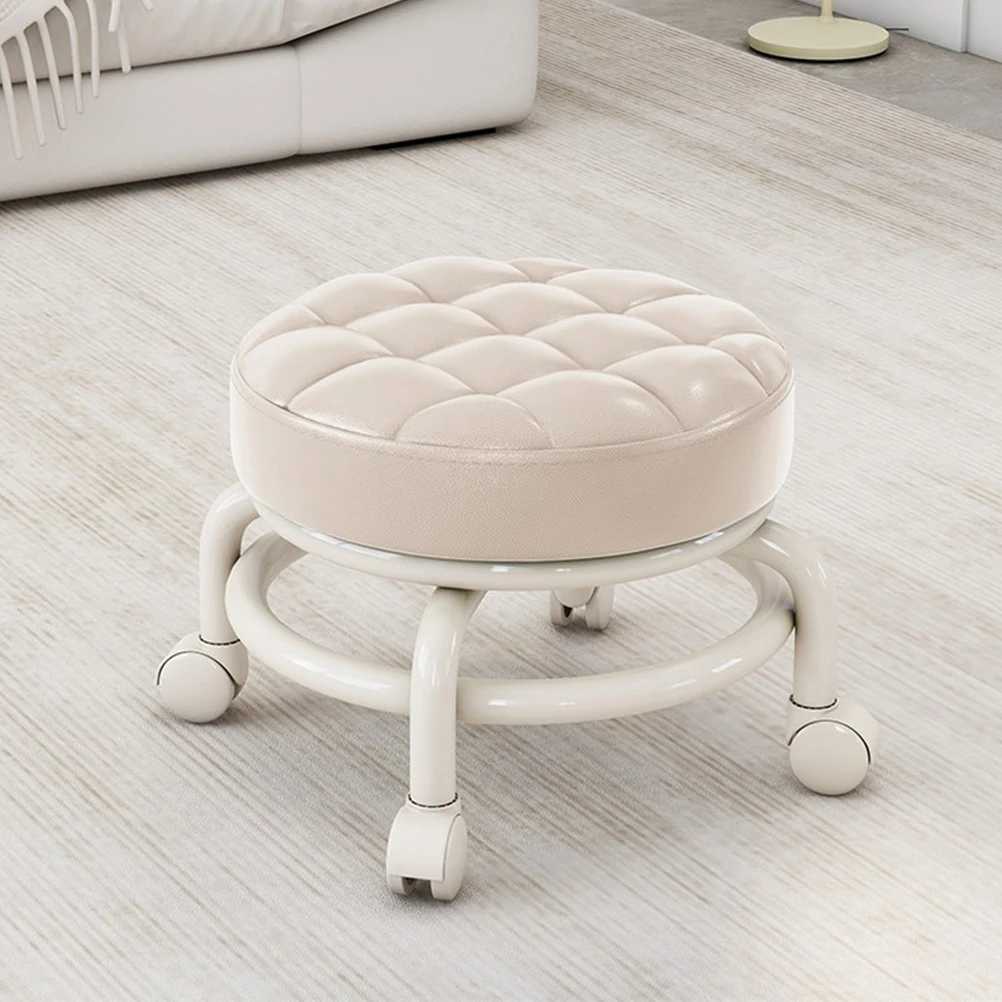 

PU Bar Stool Seat Replacement Round Chair Pad Black Sponge Office Canteen Stool Cushion Easy Clean Practical Dining Kitchen
