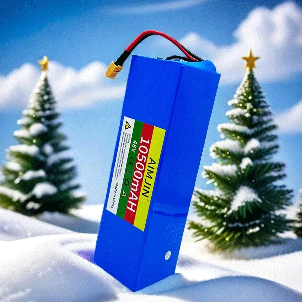 18650 13S3P 48V 10.5Ah/10500mAh 1000W lithium-ion battery pack 10500mAh with BMS suitable for 54.6V charger