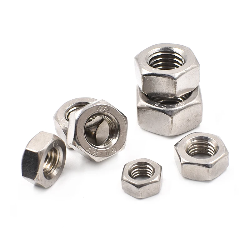 American standard thread Stainless steel 304 Hex nut UNC UNF 2#-56 4#-40 6#-32 8#-32 10#-24 1/4-20 5/16-18 3/8-16 7/16-14 1/2-13