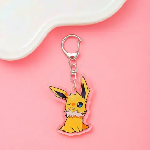 Anime Pokémon Eevee Akryl Nyckelring Tillbehör Tecknad Rolig Hänge Söt Kreativ Väska Charm Bilnyckelring Vänner Fans Presenter 6 best sales eevee nyckelring - №2