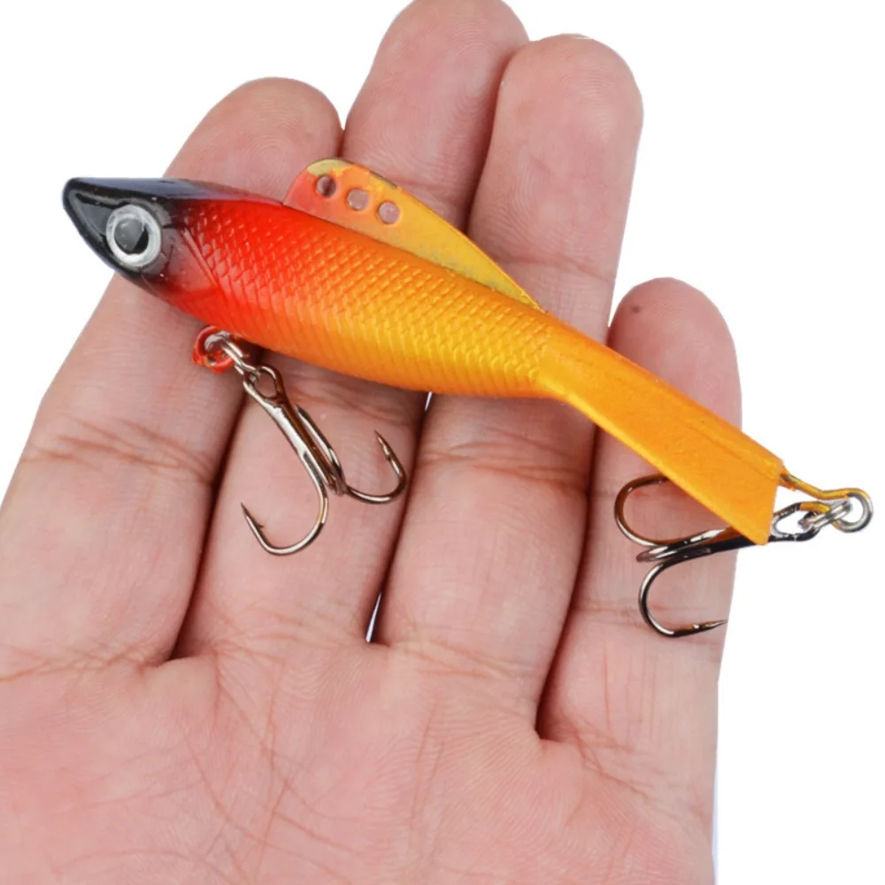 

28.5g Ice Fishing Lure Swimbait 3D Fisheye Winter Fishing Bait 8.5cm PVC Artificial Fishing Lure Fishing Gear