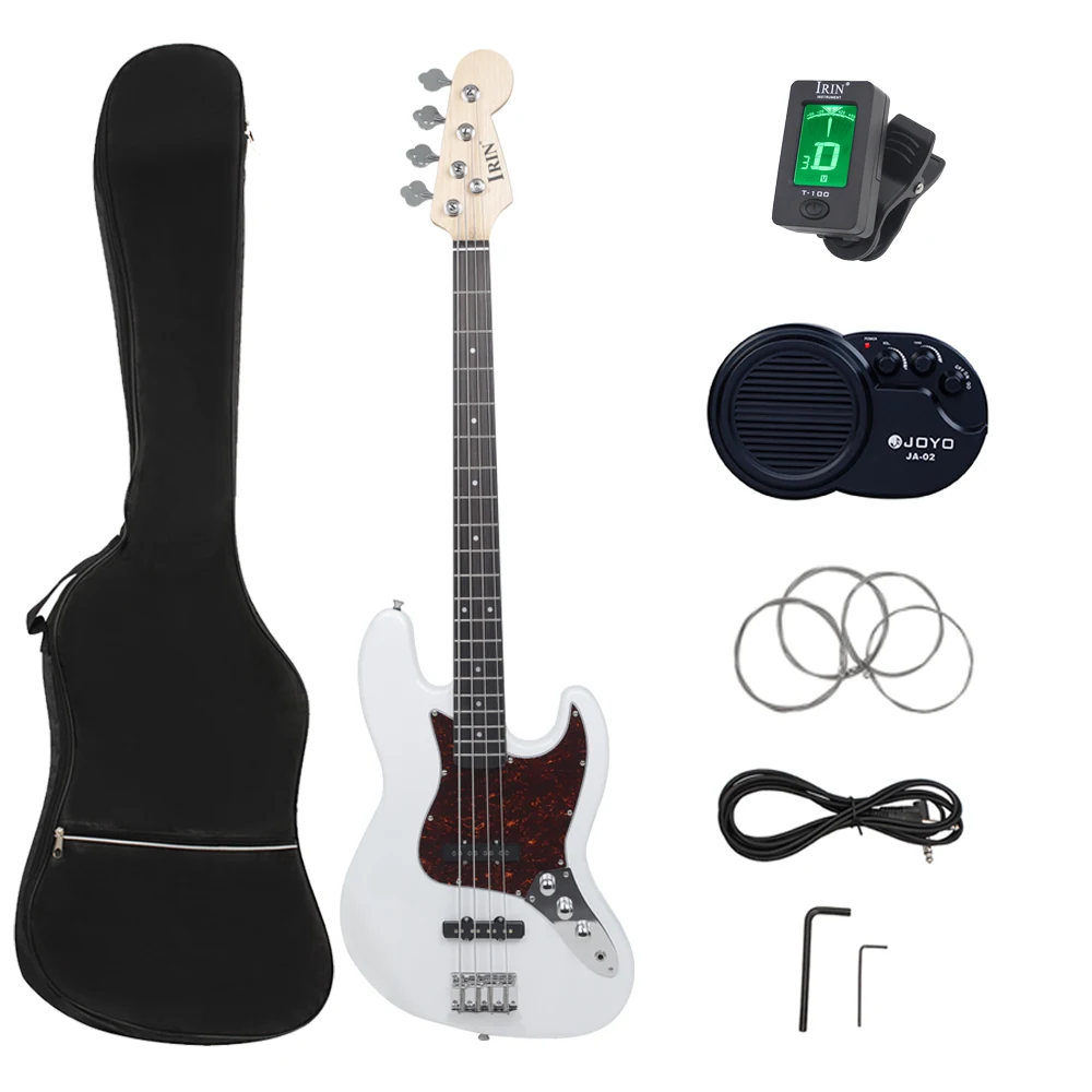 

4 Strings Electric Bass Guitar 20 Frets Sapele Bass Guitar Stringed Instrument With Strings Amp Tuner Connection Cable Wrenches