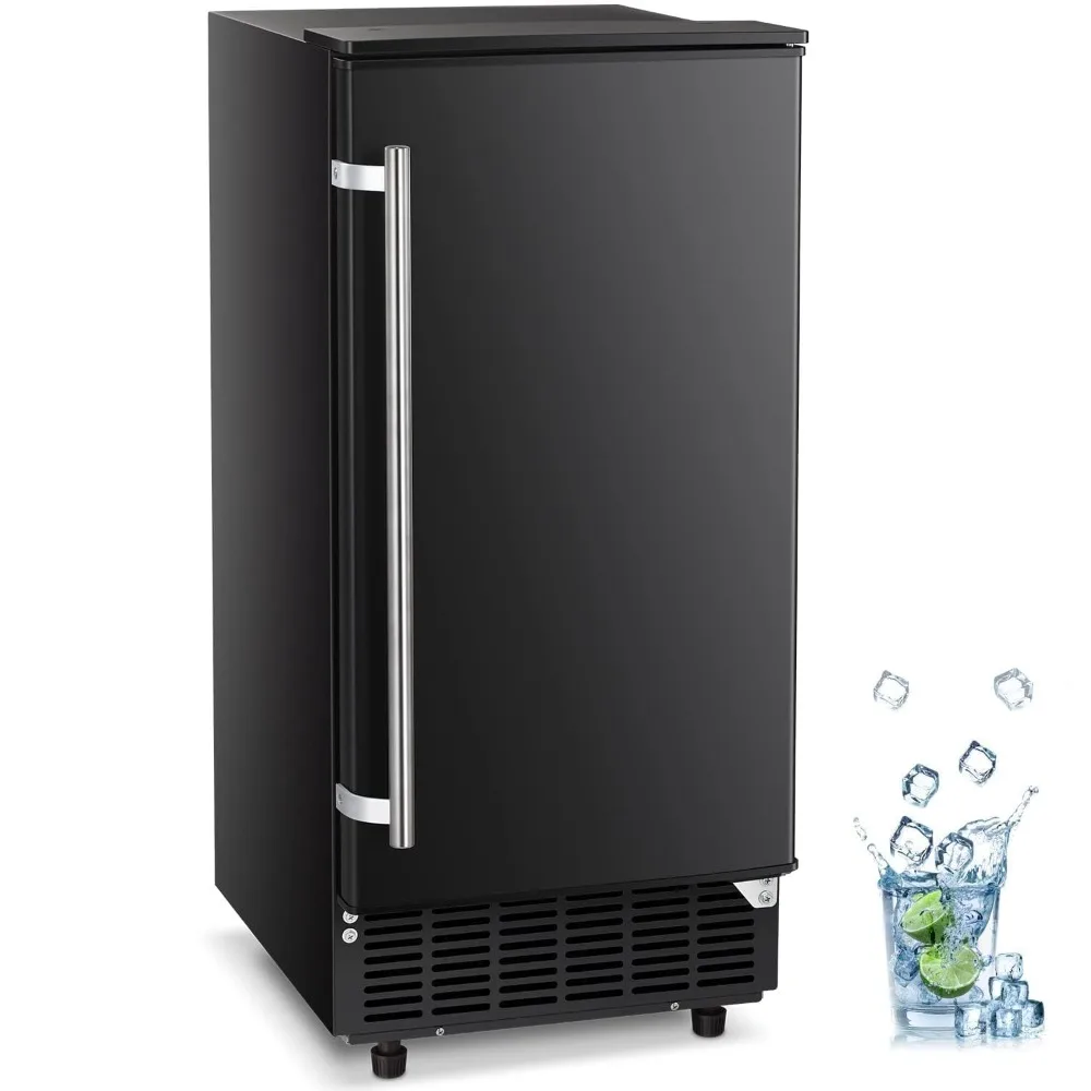 

Commercial Ice Maker Machine 80Lbs/Day Reversible Door Undercounter with 24H Timer Self-Cleaning for Home Office, Custom