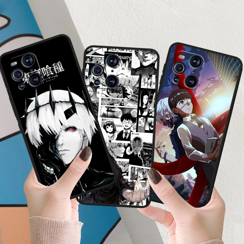 T-tokyo G-ghoul Cool Anime Phone Case For OPPO Find X6 X5 X3 X2 F21S F21 Pro Lite Neo Black Silicone Fundas Soft Phone Case